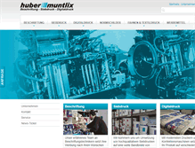 Tablet Screenshot of huber-schriften.com